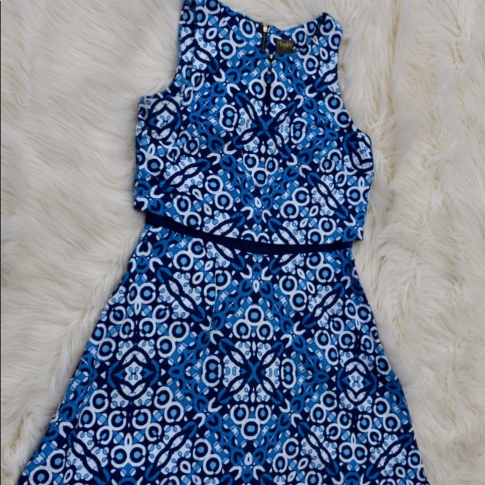 Abstract Print Dress